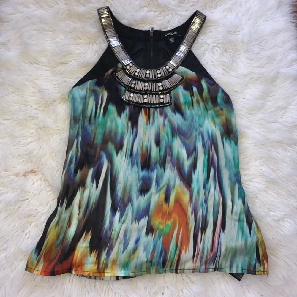 Beaded BEBE top